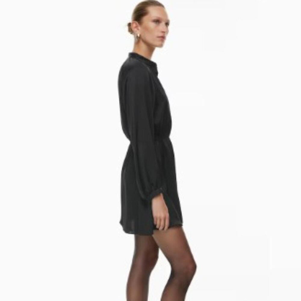 BABATON - Lexington Black Satin Dress - 2XS - Picture 5 of 17